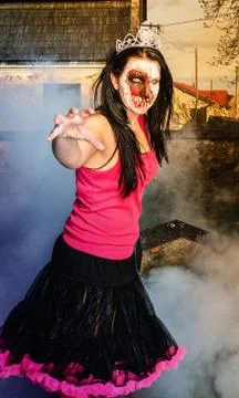 Zombies in the cemetery Stock Photos
