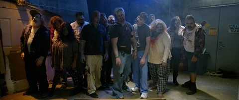 Zombies Glaring At Camera Video stock 93368611