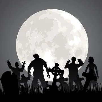 Zombies Stock Illustration