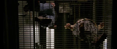 Zombies Scuffling On Ceiling Grate Video stock 92387353