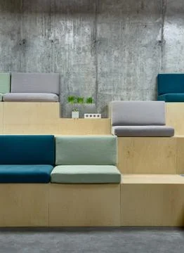 Zone with benches Foto stock