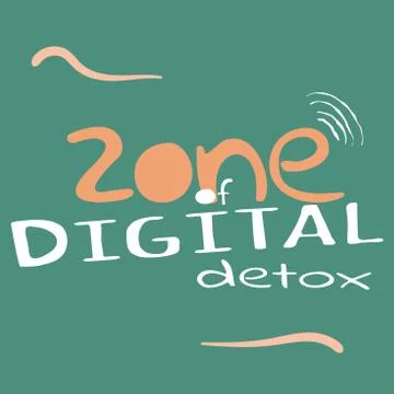 Zone of Digital Detox. Vector illustration. Stock Illustration
