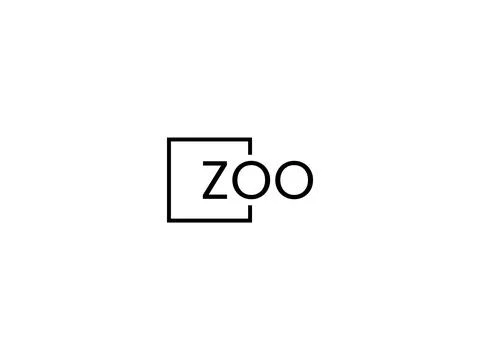 ZOO letter initial logo design vector illustration Stock Illustration