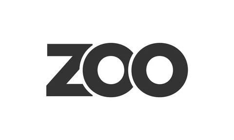 ZOO logo design template with strong and modern bold text. Initial based ve.. Illustrazione stock