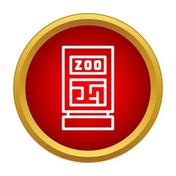 Zoo map finding animal locations information board Stock Illustration