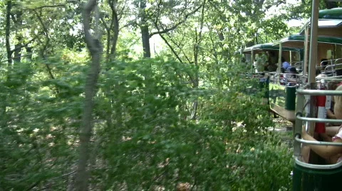 Zoo monorail Stock Footage 97329