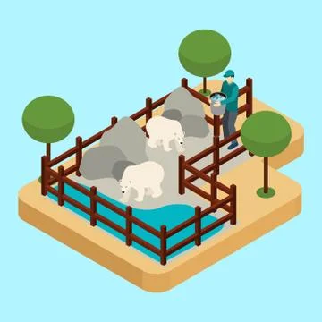 Zoo Worker Illustration Illustrazione stock