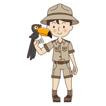 Zookeeper man Stock Illustration
