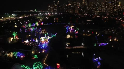 ZooLights in Chicago Vídeos de archivo 260528756