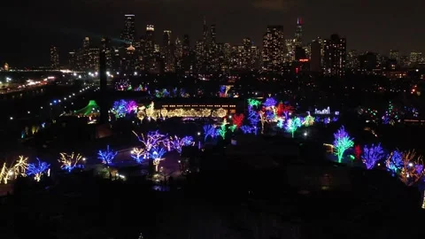 ZooLights in Chicago Vídeos de archivo 260529333