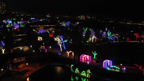 ZooLights in Chicago Vídeos de archivo 260529351
