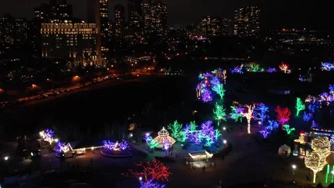 ZooLights in Chicago Vídeos de archivo 260529390
