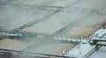 Zoom in aeration tanks of industrial treatment plant HD Footage