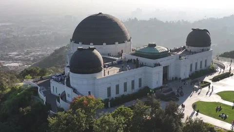 Zoom-In and Out from above the Griffith Observatory, Los Angeles - 10/14/2024 Stock Footage 289804567