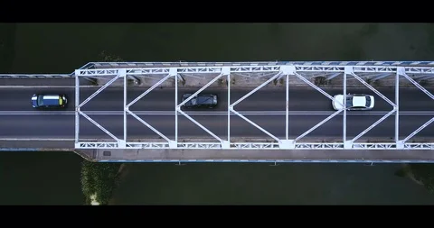 Zoom aot bridge Stock Footage