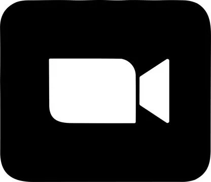 Zoom app logo. Application for video communications with cloud platform for.. Illustrazione stock