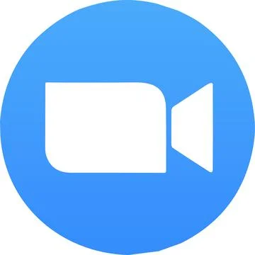 Zoom app logo. Application for video communications with cloud platform for.. Stock Illustration