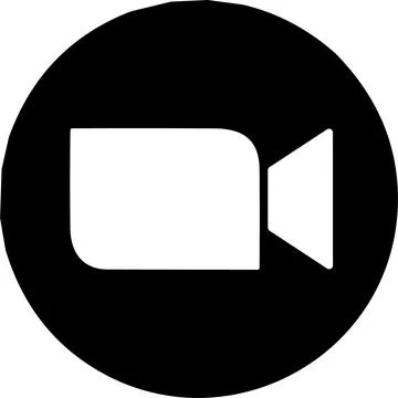 Zoom app logo. Application for video communications with cloud platform for.. Stock Illustration