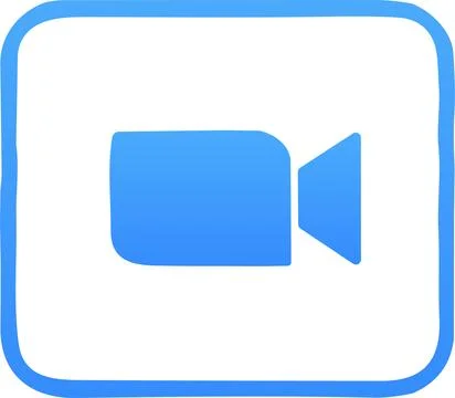 Zoom app logo. Application for video communications with cloud platform for.. Stock Illustration