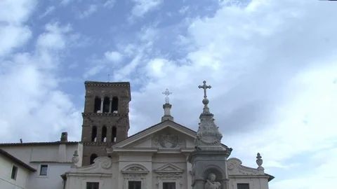Zoom.  Architecture of Rome. Stock Footage 72436438