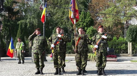 Zoom in on an army squad 4K Stock Footage 41864975