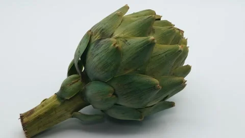 Zoom into artichoke white background Stock Footage 281686267