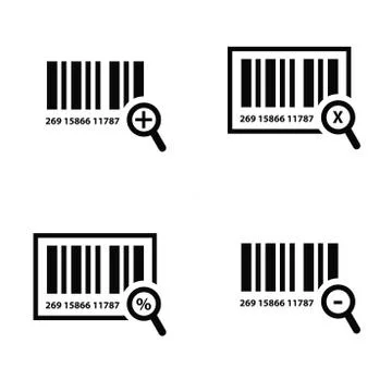 Zoom Barcode Design Stock Illustration