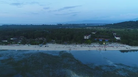 	Zoom in of a beach in Bali	 Stock Footage 89309108
