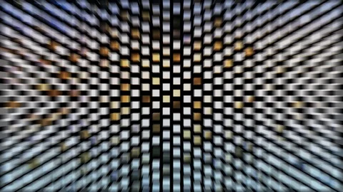 Zoom Blur Vibrating Metallic Cubes Motion Background Seamless Loop Video stock 101727589