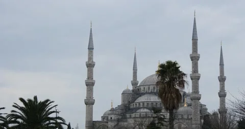 Zoom of the Blus Mosque 4K Видео 49096844