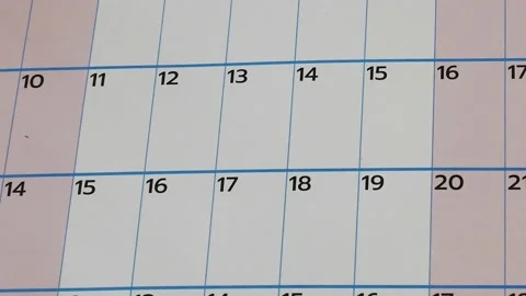 Zoom in Calendar in planning concept. Stock Footage 170122246