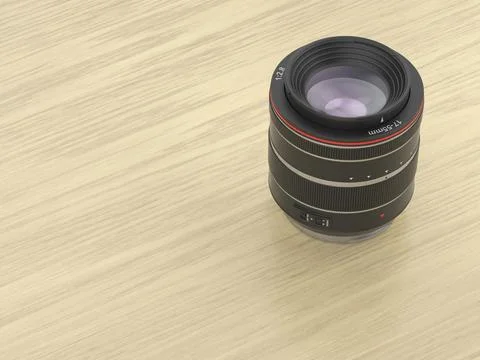 Zoom camera lens Stock Illustration