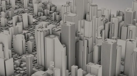 Zoom into a City with a focus on a Skyscraper Stock Footage 39007657