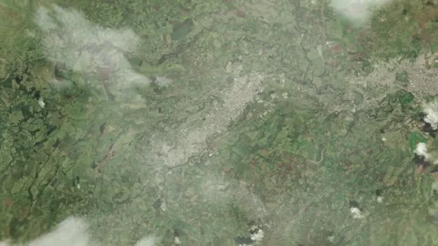 Zoom in to the city Tulkan, Ecuador. 3D Animation. Video stock 249321452