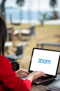 Zoom Cloud Meetings Stock Photos