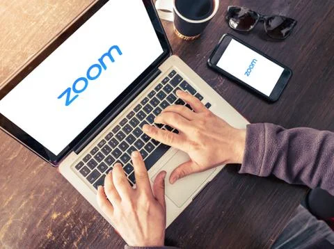 Zoom Cloud Meetings Stock Photos