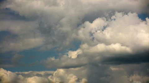 Zoom clouds timelapse hdr Stock Footage 485257