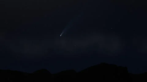 Zoom into Comet Stock Footage 135475725