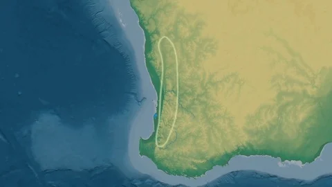 Zoom into Darling mountain range - glowe... | Stock Video | Pond5