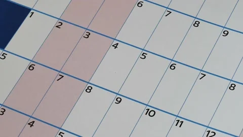 Zoom in date of calendar. Stock Footage 170122206