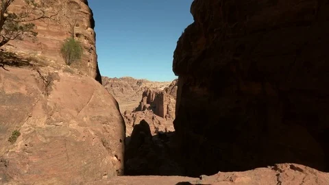 Zoom at the distance of Petra Video stock 83611090