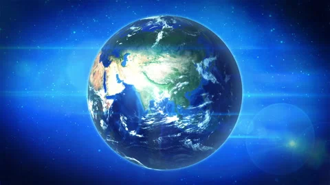 Zoom into earth Dubai from space Stock Footage 158438626