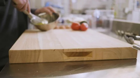 Zoom in on eggs being mixed Stock Footage 108597622