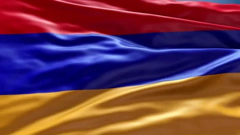 Zoom  Flag ARMENIA Stock Footage 343332388
