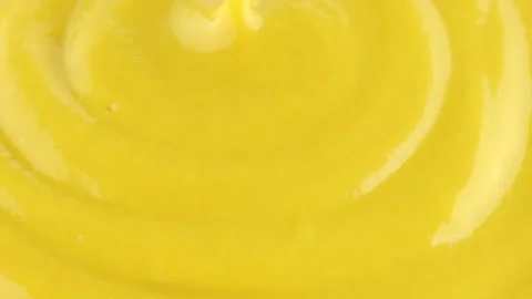 Zoom frame mustard close up, rotating Stock Footage 251297452