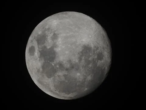 Zoom of Full moon Stock Photos