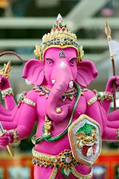 Zoom ganesh in the temple. Foto stock
