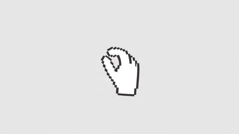 Zoom In Gesture Animation with Transparent Background Stock Footage 340775708