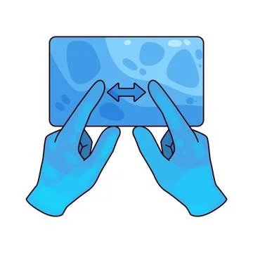 Zoom Gesture illustration Stock Illustration