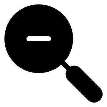 Zoom glyph icon vector illustration isolated on white background Stock Illustration